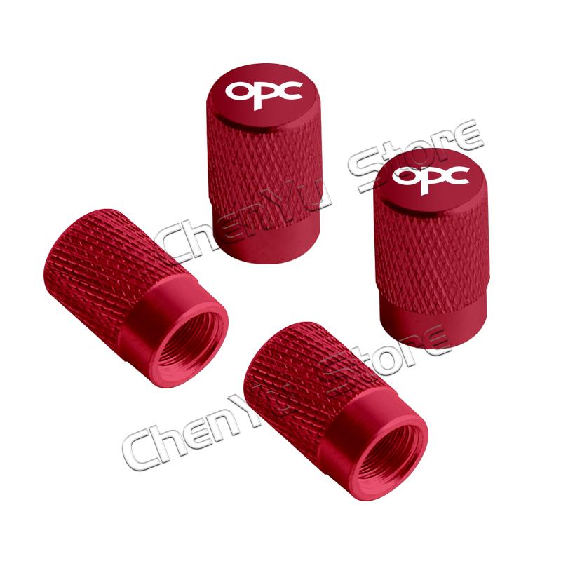 4Pcs OPC Logo Car Metal Wheel Tire Valve Caps Stem Case Dust Cap For Opel Astra Insignia Corsa Rocks Junior Accessories Styling