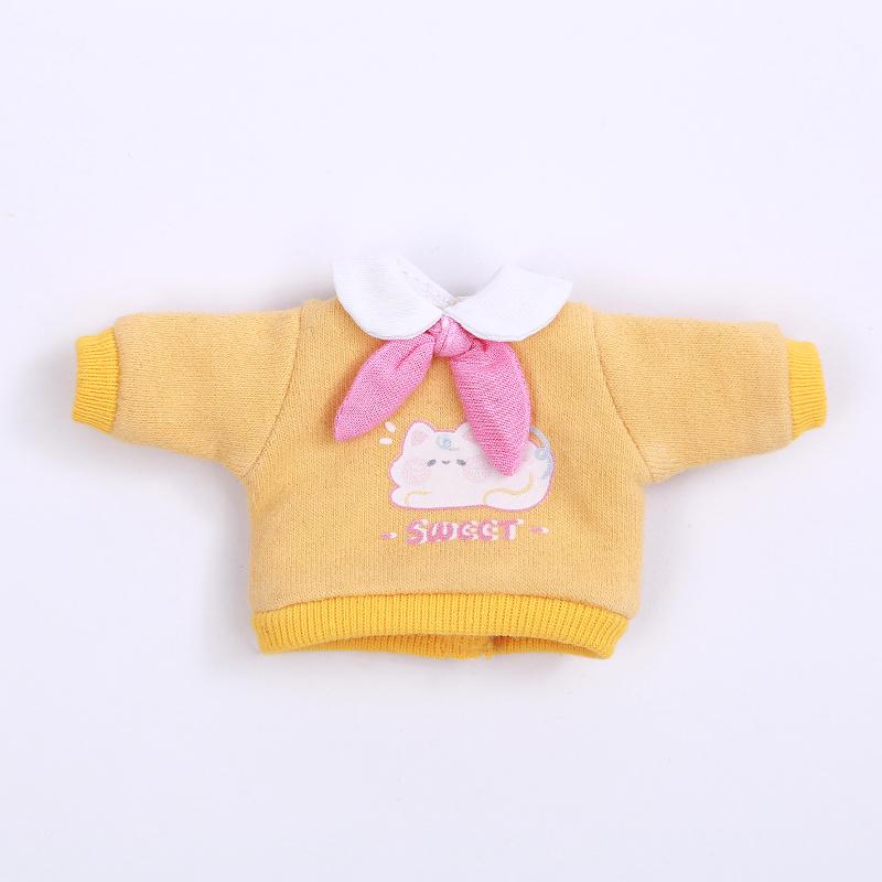 OB11 Clothes Cat Sweatshirt Hoodie Casual Jacket for Obitsu11, Molly, GSC Body, DDF, YMY, 1/12bjd Doll Accessories Toy Coat