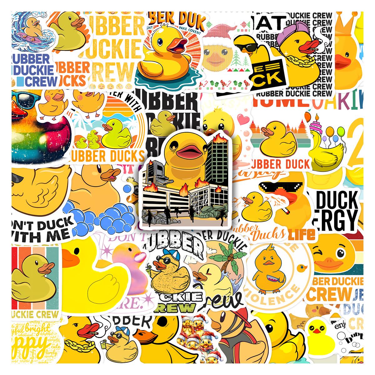 50 Cute Cartoon Little Yellow Duck Waterproof Stickers for Phone Case & Notebook No