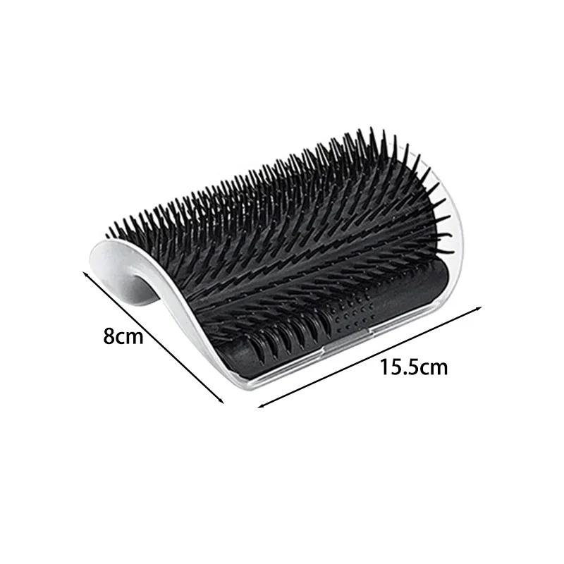 Wall Mounted Corner Cat Massager Brush Detachable Comb Pet Grooming Tool For Self Cleaning Scratching And Playing