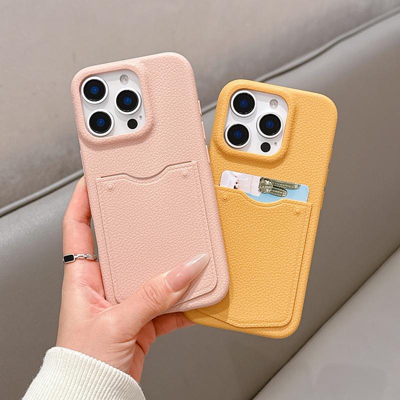 

Shockproof Card Slot Holder Phone Case For iPhone 16 15 14 13 Pro Max Matte Wallet Pocket Soft Silicone Bumper Cover For iPhone 16 розовый