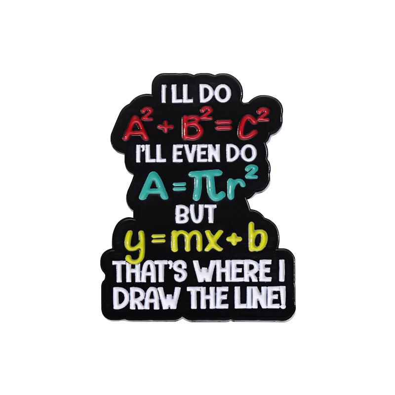 

Stylish Letter Alloy Pins Featuring Cartoon English Quotes For Trendy Fashion Accessories