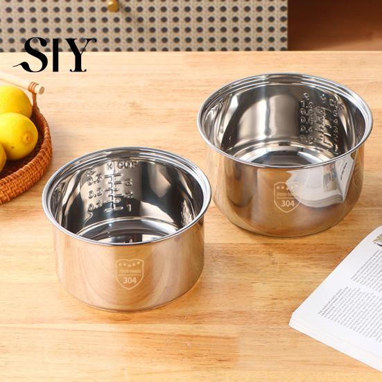 High Performance Inner Pot Rice Cooker Replacement Stainless Steel Volume Easy Maintenance Accessory Liner for Steaming Stewing Slow Simmering