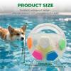 Dog Toy Soccer Ball Handles Mellow Squeaky Interactive Calming ...