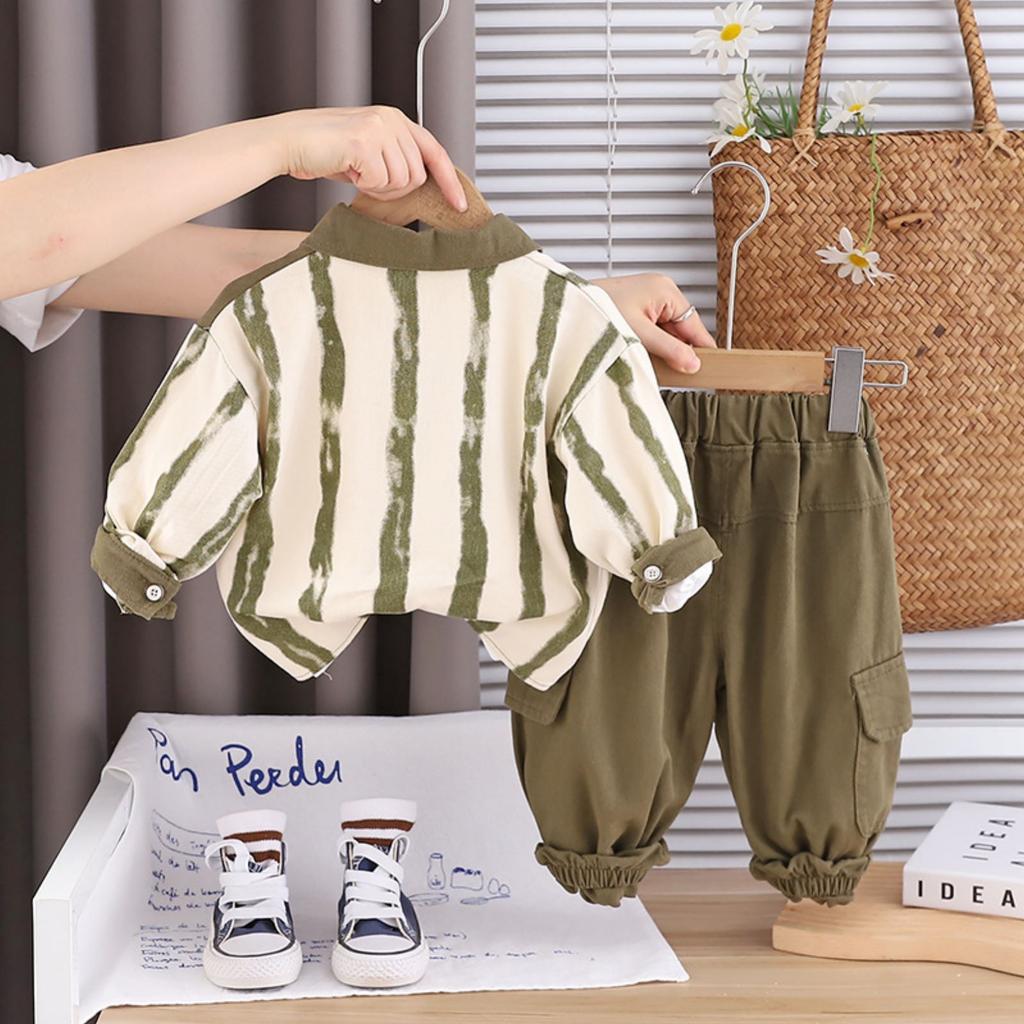 Kids Casual Long-Sleeve Set, Comfortable Daily Wear Outfits