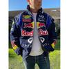 (METRO) Chaqueta de Carreras Vintage, Chaqueta Bomber con Estampado, Chaqueta Streetwear Y2k_SJJYV