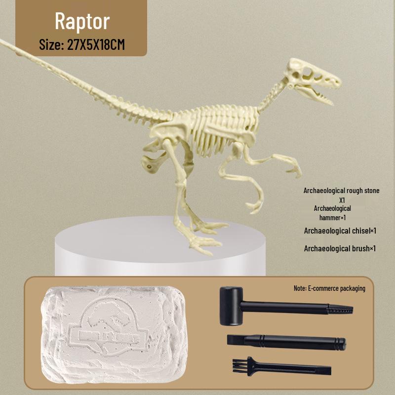 DIY Dinosaur Fossil & Gem Dig Kit: Children's Archaeological Treasure Hunt with Mermaid Theme