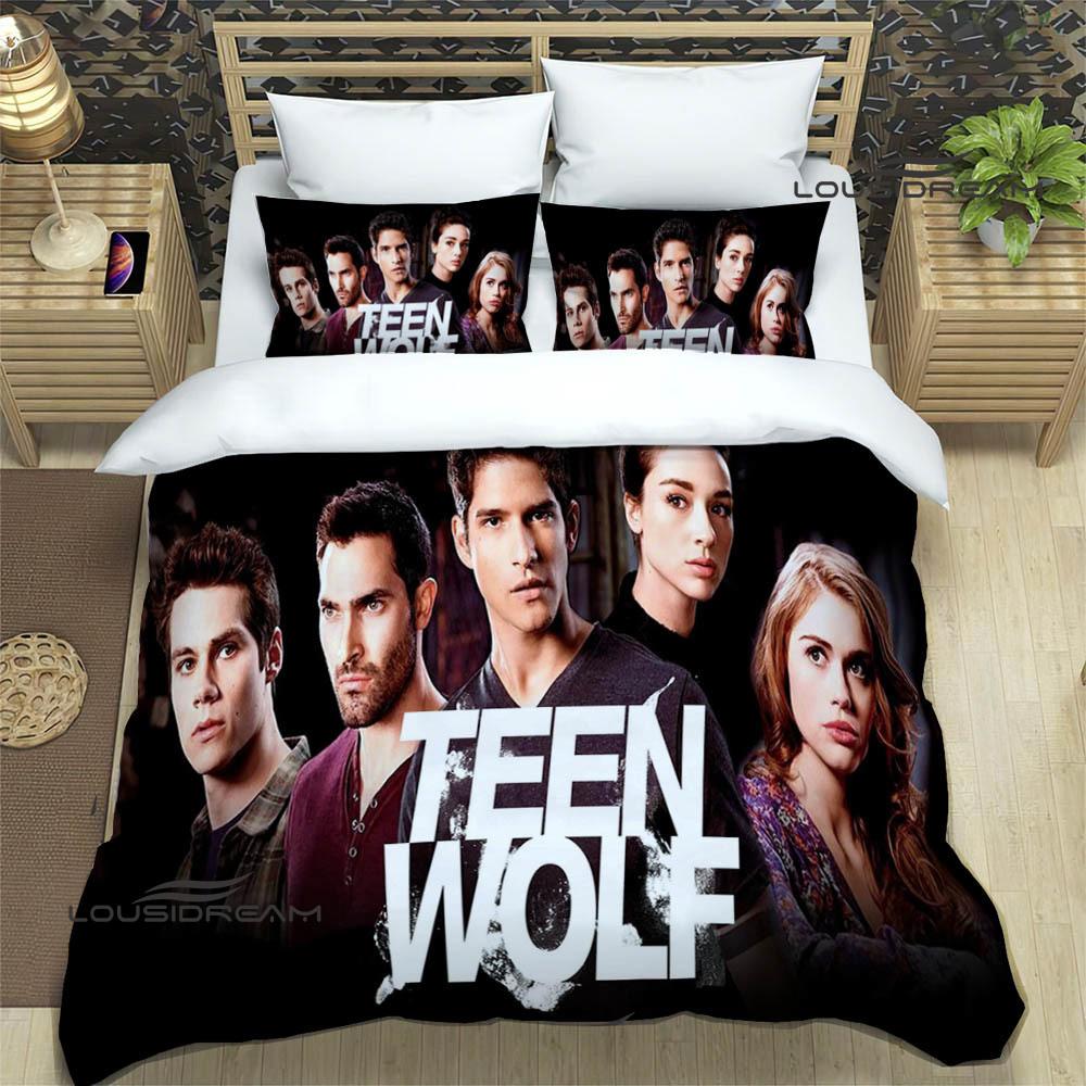 Teen Wolf Tištěné povlečení vynikající sada ložního prádla povlak na přikrývku sada přikrývky povlak na polštář sada povlečení luxusní narozeninový dárek