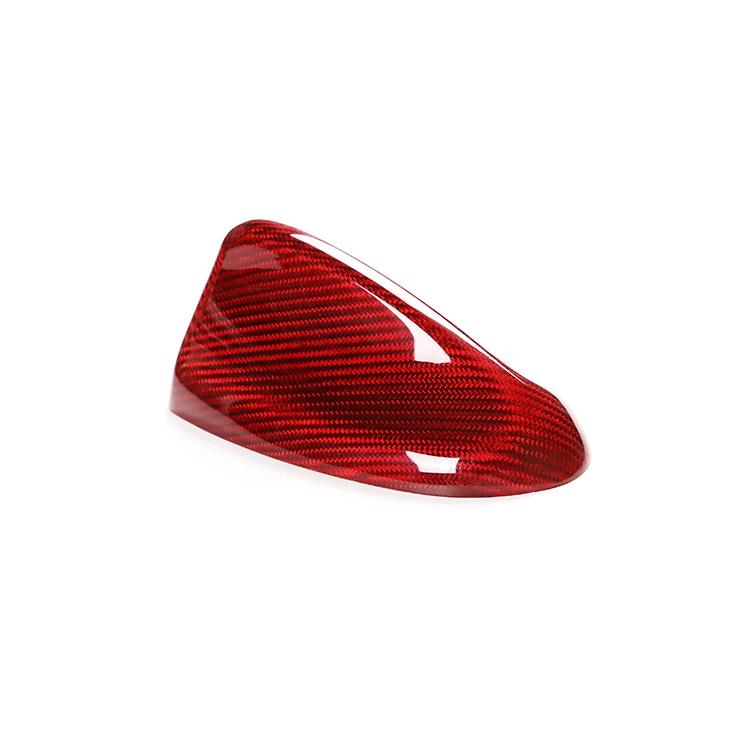 For 2017-2025 Alfa Romeo Giulia Stelvio Tonale Real Carbon Fiber Shark Fin Antenna Cover Exterior Decor Accessories
