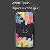 Kolorowa uśmiechnięta twarz odpowiednia dla Apple 15/14/13 minimalistyczne etui na iPhone 12pro odporne na upadki 7/8P