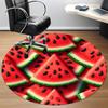 1pc Watermelon Slices Carpet for Office Non-Slip, Round Carpet, Soft & Comfortable, Carpet for Office, Lightweight Round Floor Mat