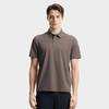 Fila F.C. Classic Minimalist Basic Casual Light Business Versatile Comfortable Knitted Short Sleeve Polo Shirt Men Tops Light-Brown F11M621103FBN