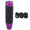 Abfer 130mm Alloy Shifter Knob Car Shift Knob Auto Manual Vehicle Universal Car Accessories Interior (Purple)