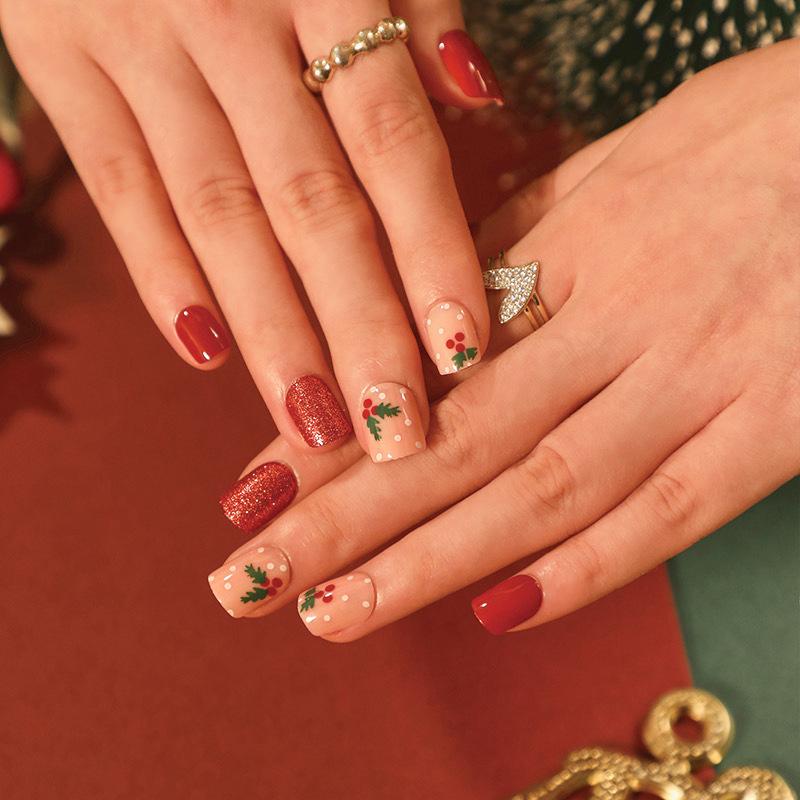 Nail Pads Christmas Nail Pads Collection Autumn Wear Nail Pads Nail Stickers Removable Nail Pads Nail Pads Finished Products