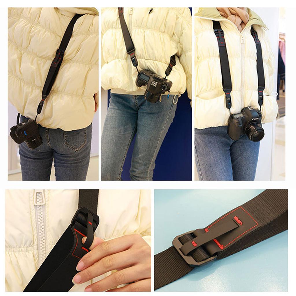 Shoulder Neck Strap for SLR DSLR and Mirrorless Cameras Universal Nylon Lanyard Quick Release Photographers Camera Belt