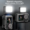 LED Magnetic Camera Light Dimmable 3 Color Temperatures IPX4 Waterproof Adjustable Mini Fill Light for Action 5 Pro/for Action 5/for Action 4
