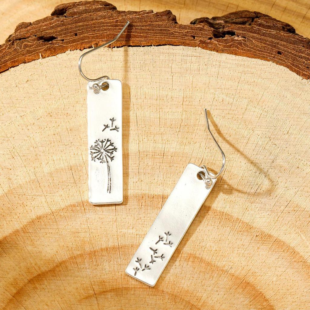 Retro Dandelion Long Dangle Earrings for Women - Personalized Fashion Jewelry
