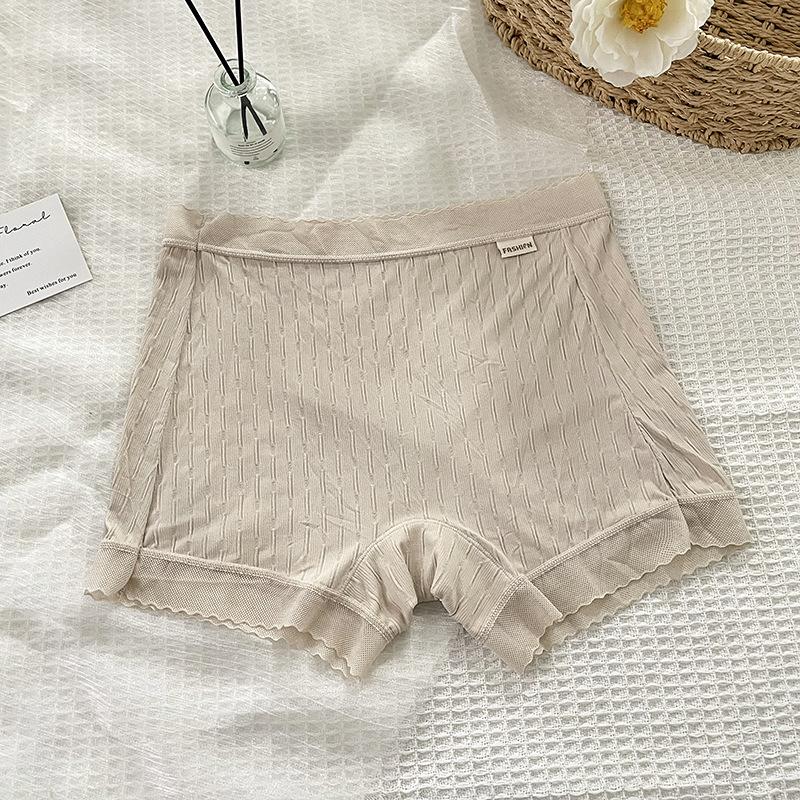 

Женское Новое Летнее 10A Антибактериальное Дышащее Бесшовное Нескользящее Нижнее Белье из Ледяного Шелка One Size телесный