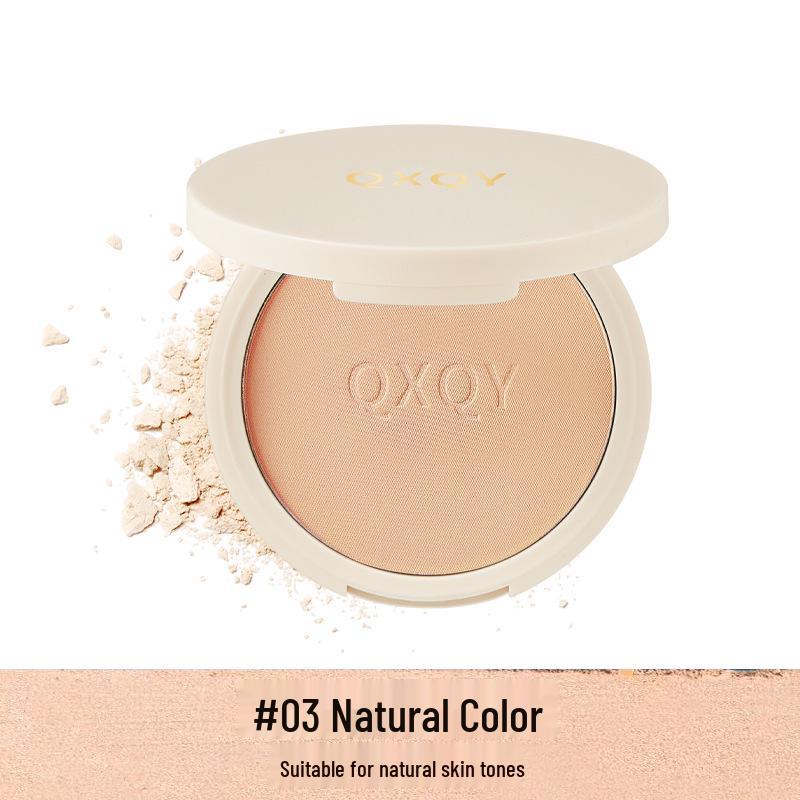 QXQY Sheer Matte Setting Powder: Natural, Fine Texture, Long-Lasting, Student-Friendly, Large Capacity.