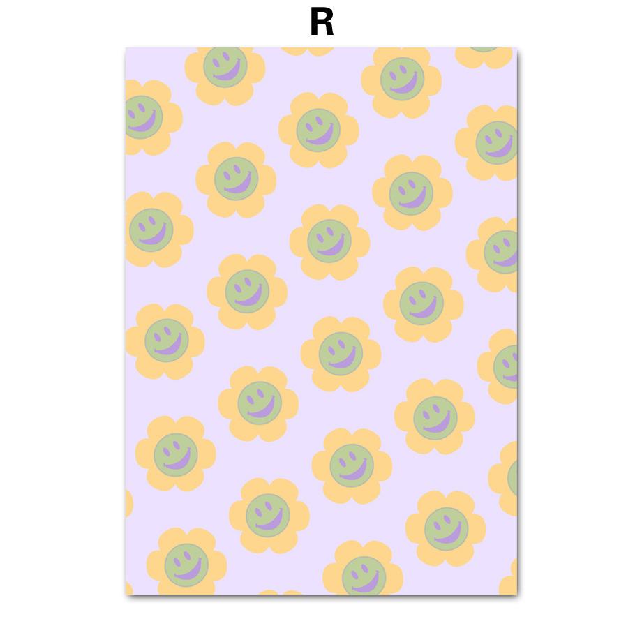 Groovy Leaf Matisse Pastel Pink Postere și imprimeuri Artă de perete Retro Funky Pânză Pictură Imagini Estetic College Decor Room