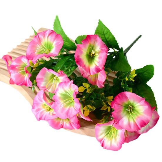 Искусственный цветок Ипомея Yousheng, 7 головок, букет-цветок с стеблем для вазы, устойчивый к УФ-излучению, свадебный, для невесты, для дома, сада, помещения и улицы