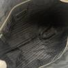 PRADA Triangle logo Tote Bag black Women used