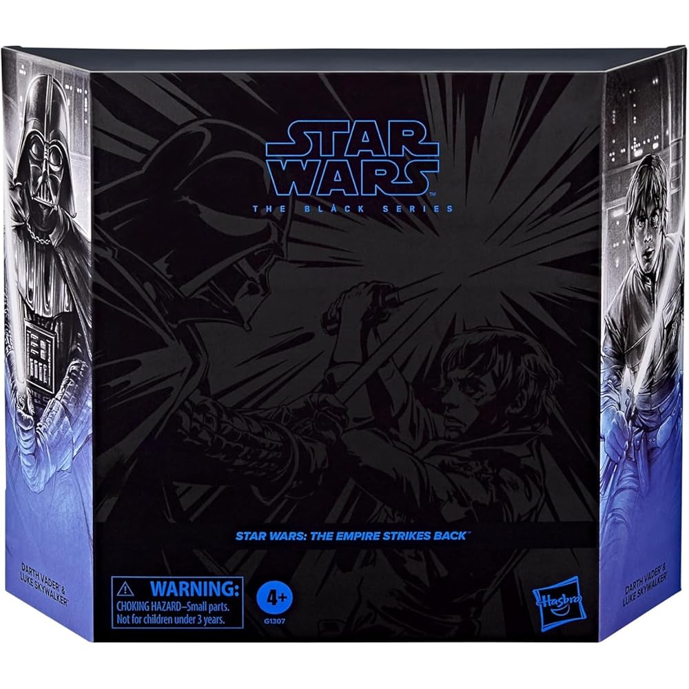 Hasbro Star Wars Black Series Darth Vader & Luke Skywalker Action Figures Set 15cm Premium Collection