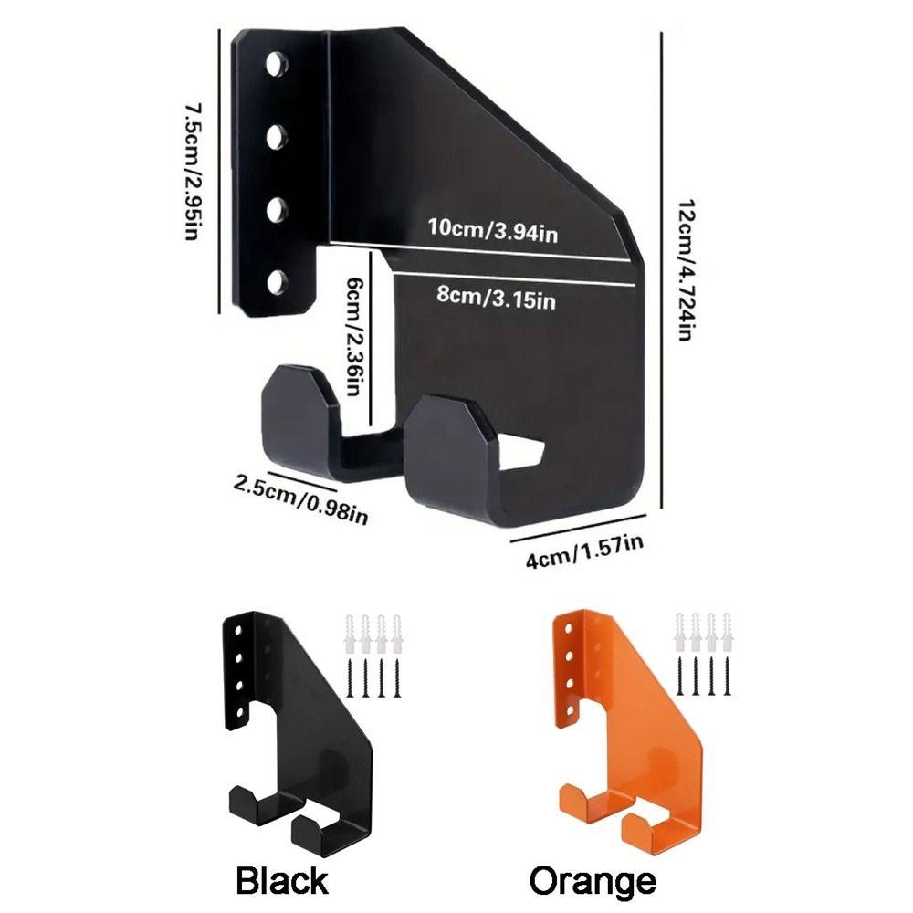 Heavy-Duty Wall Mount Chainsaw Holder Iron Shovel Hanger Chainsaw Rack  Garden Tool Storage