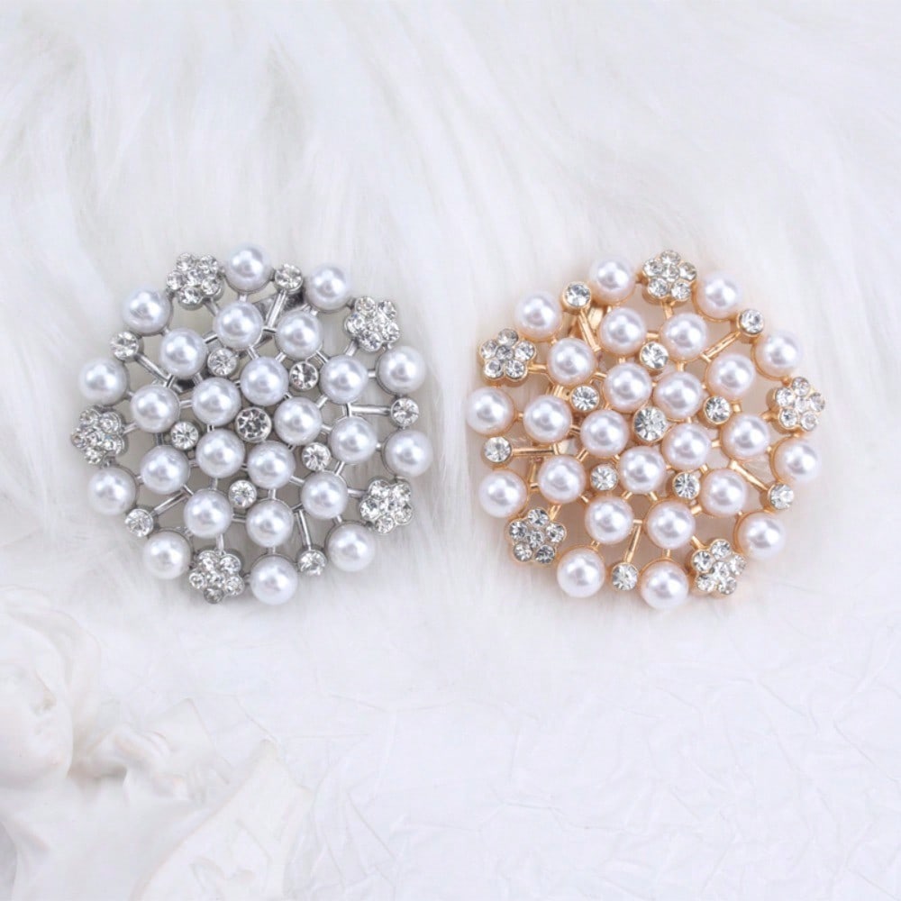 1pc Pearl-Embellished Women's Brooch & Pin Jewelry - Retro Elegant, Fashionable, Unique Design, for Scarves/Bags, Ideal Gift