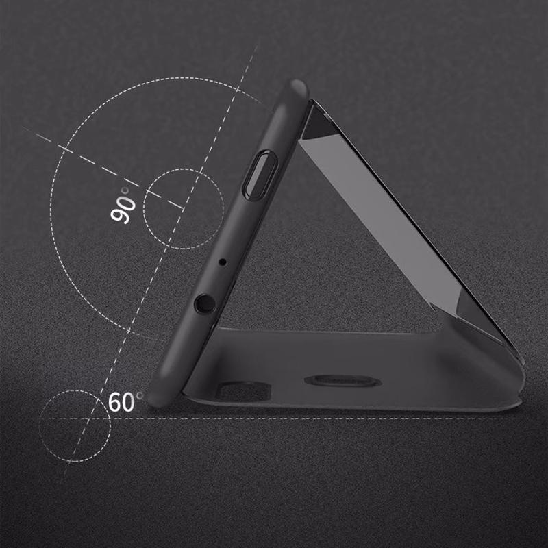 Luxusní Smart Mirror Case Pro Xiaomi Mi 13T 12T 11T 10T 9T Pro Coque Pro Mi 14 13 12 11 Lite Ultra Leather Flip Stand Kryt telefonu