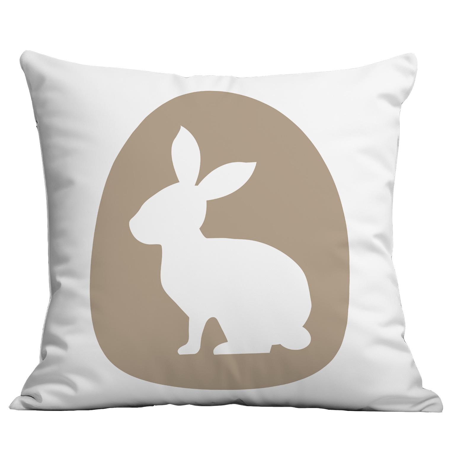 

Easter Pillow Case Home Sofa Pillow Living Room Decoration Printed Rabbit Pillow 45 * 45Cm