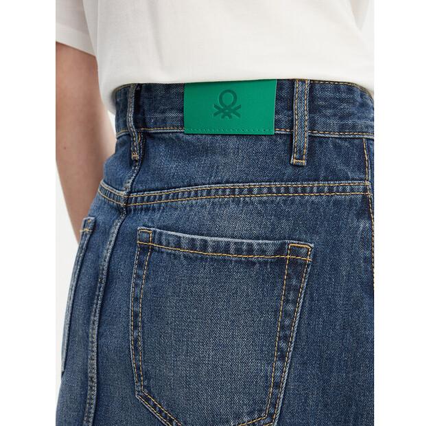 Denim Skirt United Colors Of Benetton 4AW7D004U
