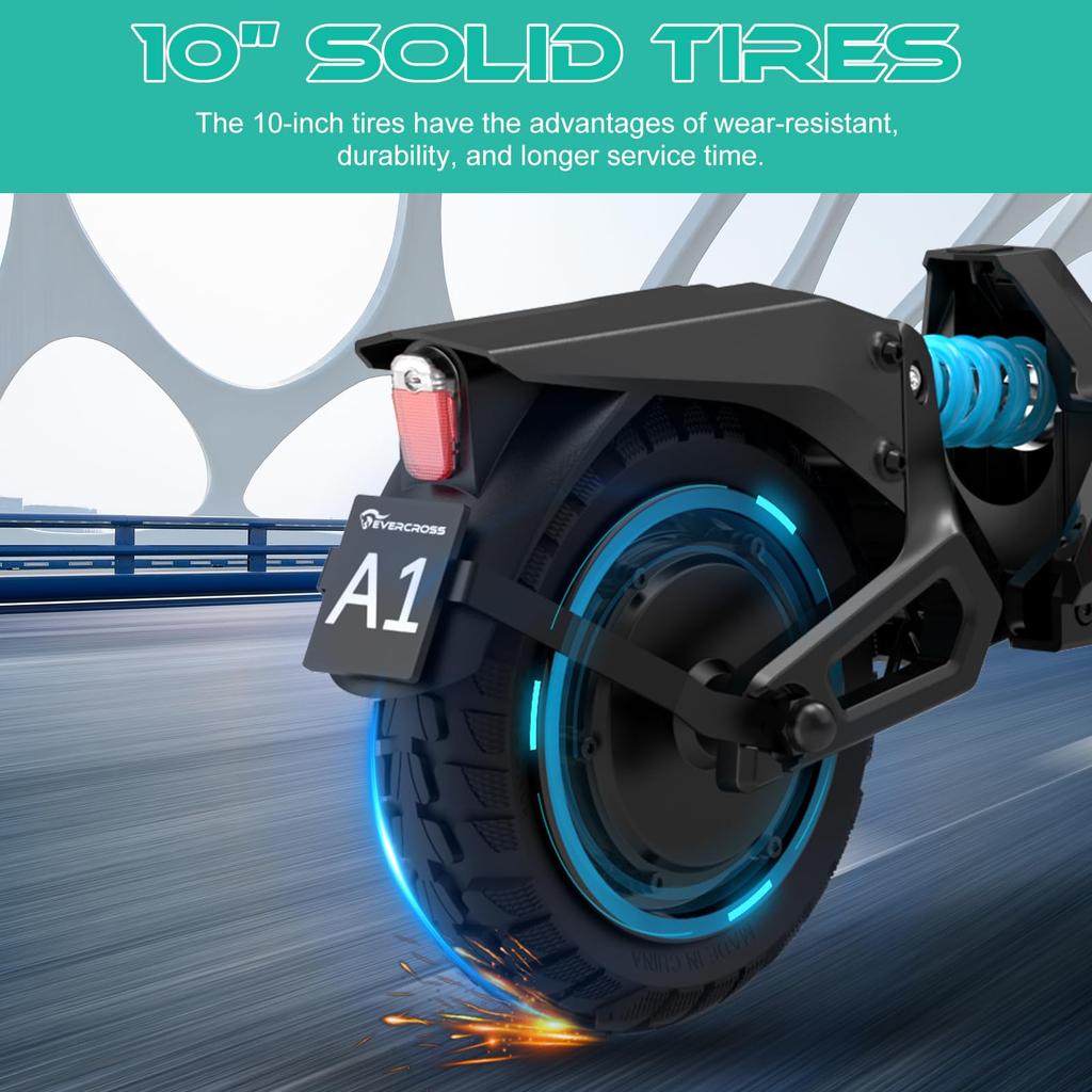 Evercross A1 Electric Scooter with 48V 13Ah Battery 10inch
