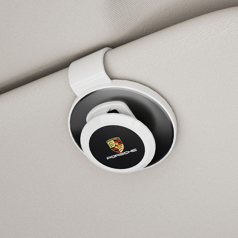 Nový Klip na sluneční clonu do auta Držák na brýle Držák na karty Příslušenství Pro Porsche 911 718 Cayenne Cayman Panamera Macan Taycan Boxster
