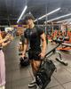 European Men's Cross-Border High Elastic Fitness Bodysuit - Short Sleeve Sports T-Shirt