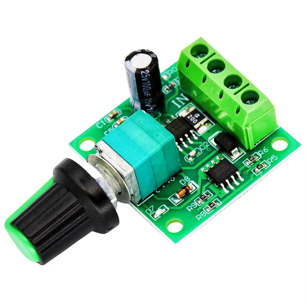 DC 1.8V 3V 5V 6V 12V 2A 1803BK PWM Motor Geschwindigkeitsregler Niederspannungsmotor Geschwindigkeitsregler Schalter PWM Einstellbares Ansteuermodul