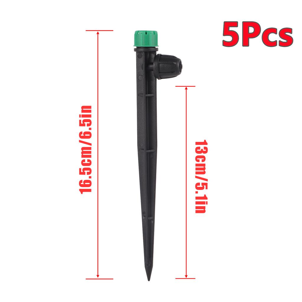 Adjustable All-round Scattering Sprinkler Spiked Dripper Single Double Locks Vegetable Garden Flowerbed Balcony Watering Emitter