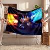Sonic the Hedgehog Printed Flannel Blanket, Skin Friendly Warm Throw for Indoor Couch Bed Daily Use