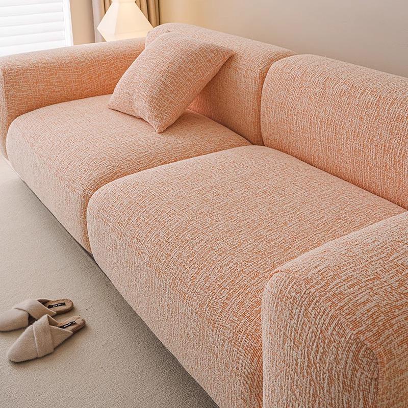 

New Linen Sofa Cover Anti Cat Scratch Elastic and Anti Slip All Inclusive Universal Set All Season Suitable Seat Cushion Cover Fabric 90-140cm]