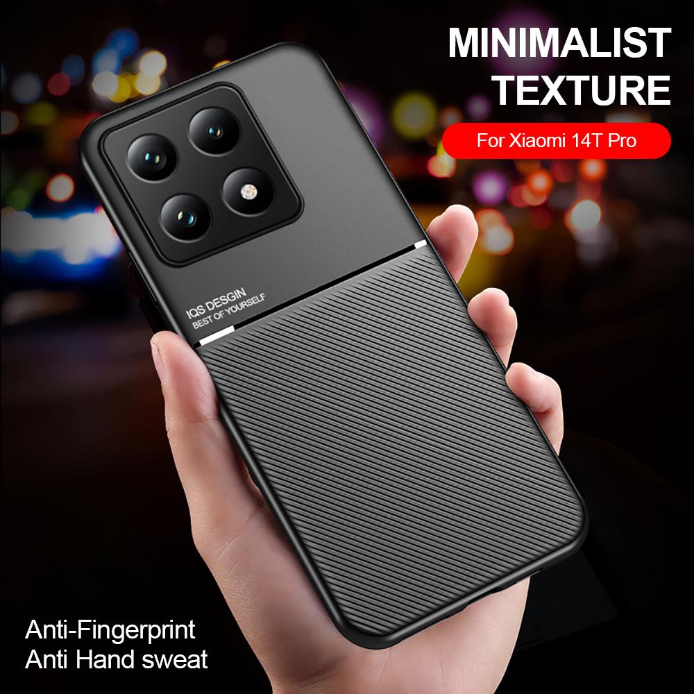 Magnetic Leather Case For Xiaomi 14T Pro 5G TPU Soft Frame Camera Protect Fundas on Xiaomi14T Mi 14 T T14 14TPro Xiomi Mi14T 5G