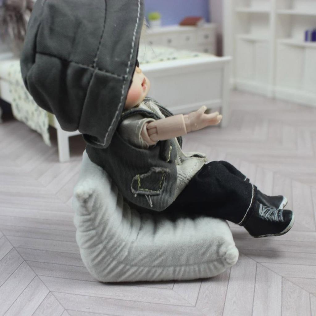 Miniature Sofa Model Figurine For 1/12 Scale Dollhouses Living Room Bedroom Scene Display Safe For Kids Imaginative Play