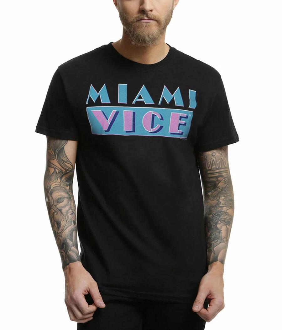 Miami Vice Logo Adult T-Shirt L