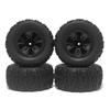 4PCS 90mm 12mm Hex Monster Truck Rubber Tires Off Road Buggy Wheel for 1/14 RC Car Wltoys 144010 MJX Hyper Go 14209 14210 RC Car