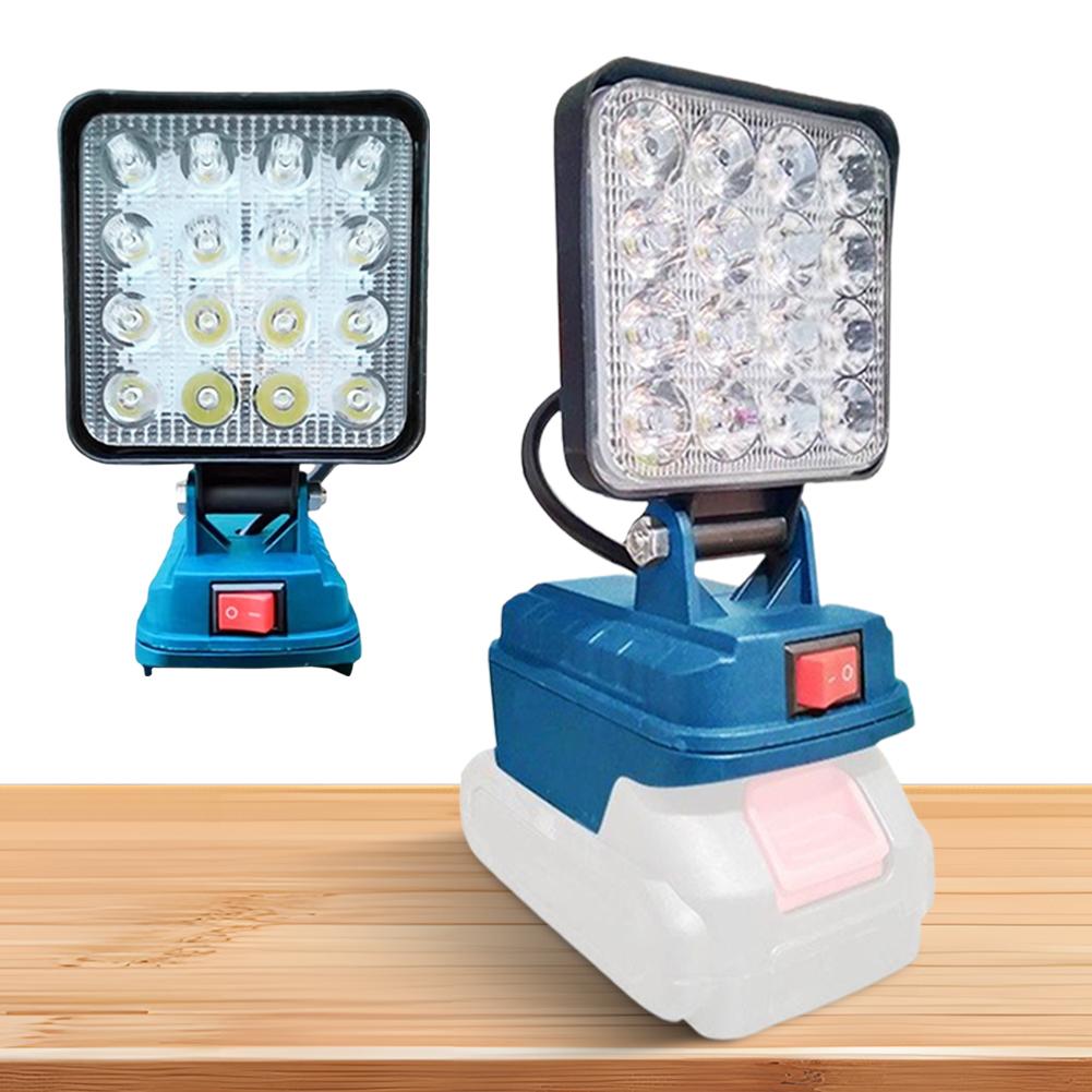 LED Work Light Outdoor Flashlight Rechargeable Emergency Light Dual USB Ports Battery Lantern for Construction Site