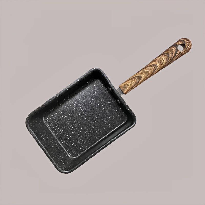 Nepřilnavá pánev na tamagoyaki z maifanového kamene: Nepřilnavá, bez kouře, multifunkční pánev na snídani v japonském stylu a smažená vejce