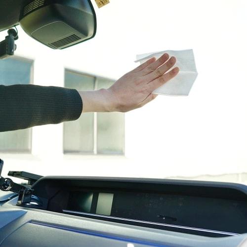 Azuma Industrial Glass Cleaning Wet Wipes (20-Pack), No Detergent, Water, or Tools Required, Peach-Scented Glass Cleaning Wipes, Anti-Fog, Leaves No S