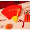 Pulling Fan New Year Red Envelope Exquisite Red Envelope Fan  Spring Festival