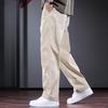 Jie Leinong Men's Summer Business Casual Straight-Leg Pants