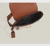 2025 Retro Contrast Color Woven Crossbody Saddle Bag - Versatile One-Shoulder Underarm Bag for Women