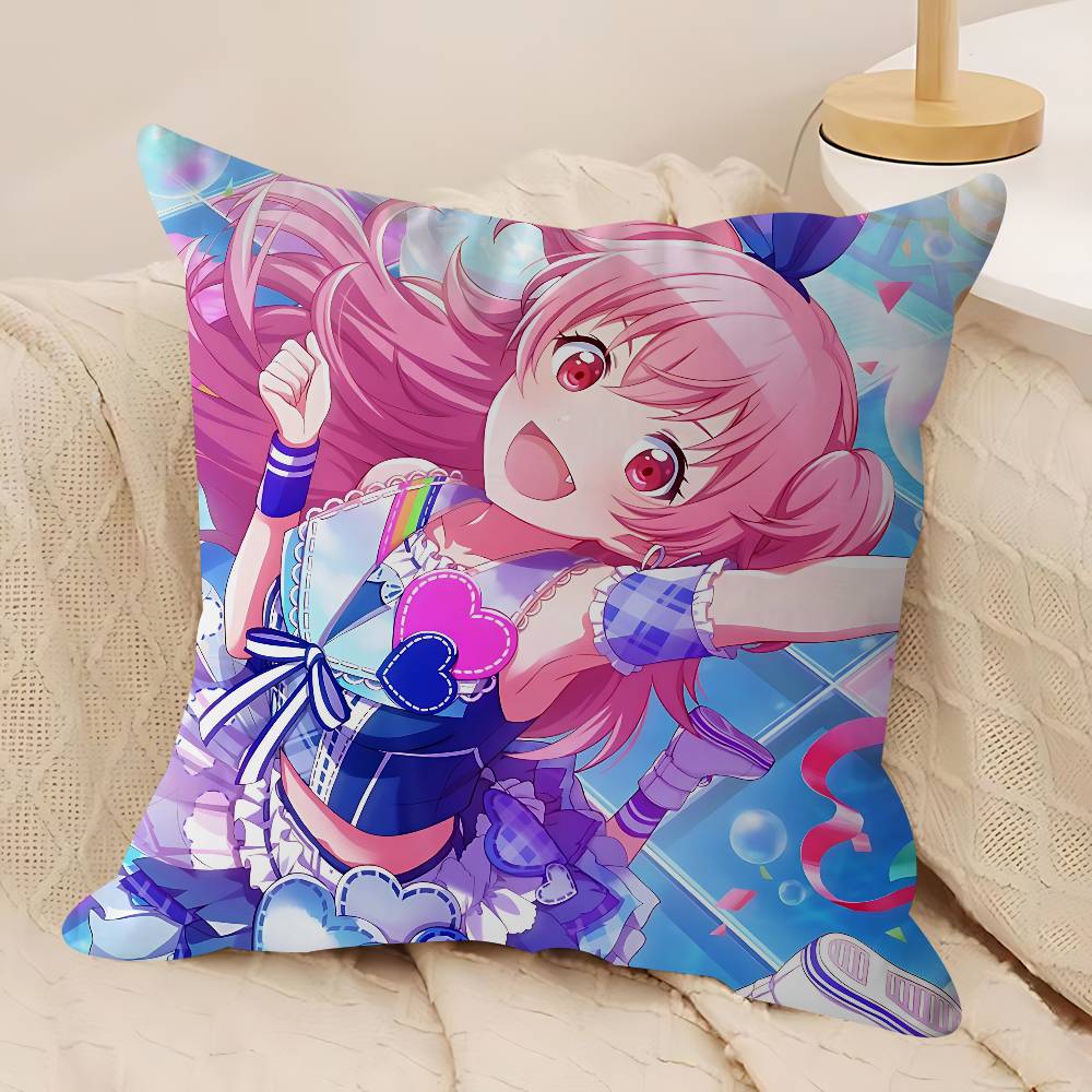 A-Airi Momoi Cartoon Pillow Gifts Home Office Furnishings Bedroom Sofa Car Cushion Cover Case 45x45cm